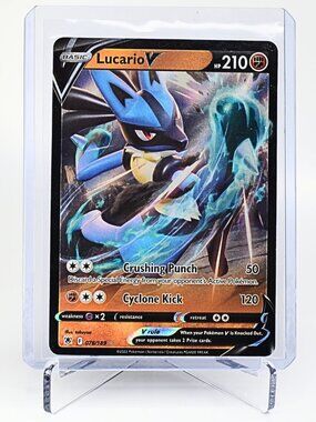 Pokemon TCG Lucario V 078/189 Astral Radiance Sword & Shield Ultra Rare Card NM